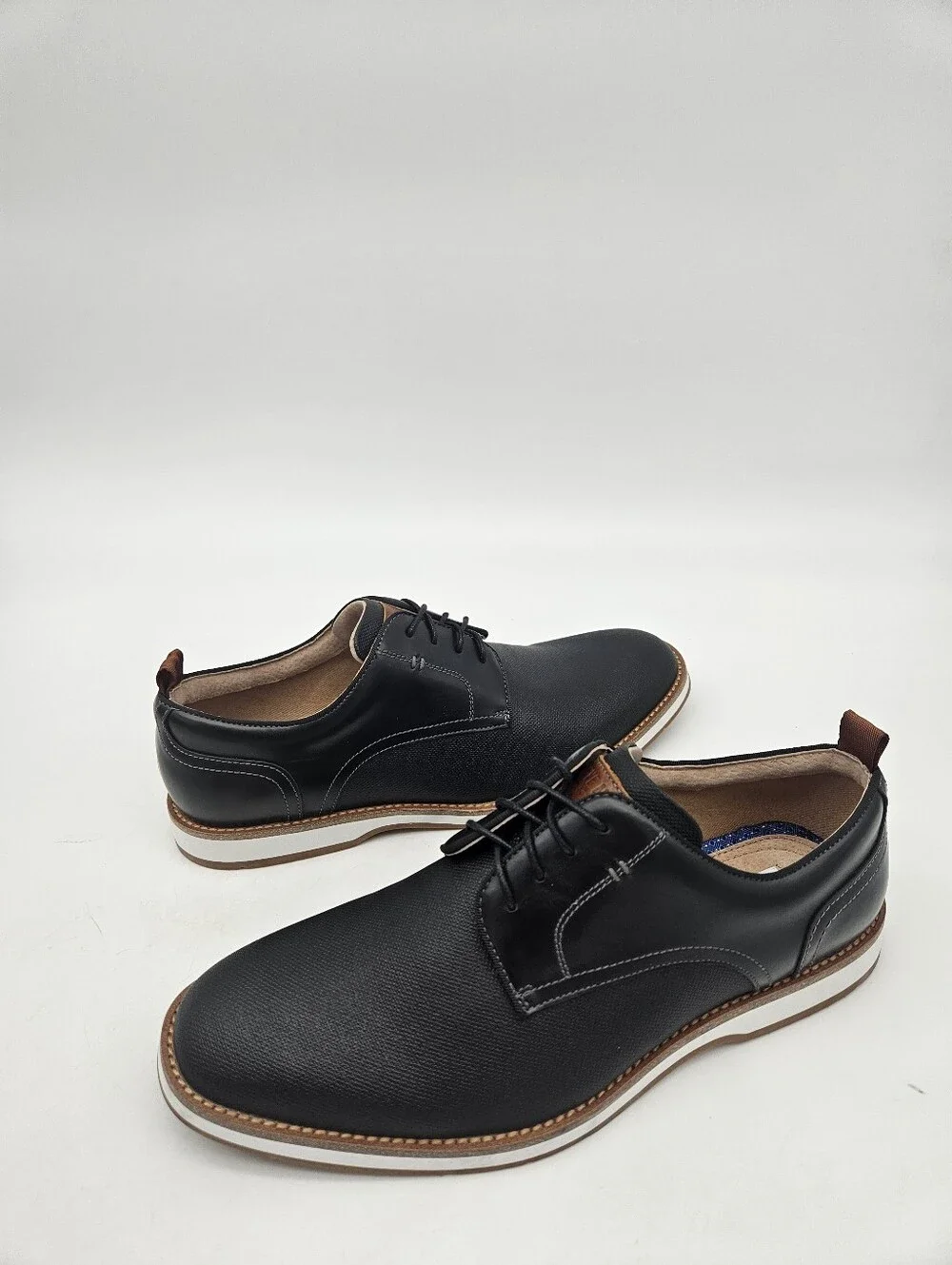 STEVE MADDEN Mens Bader Oxford Black Sz 9